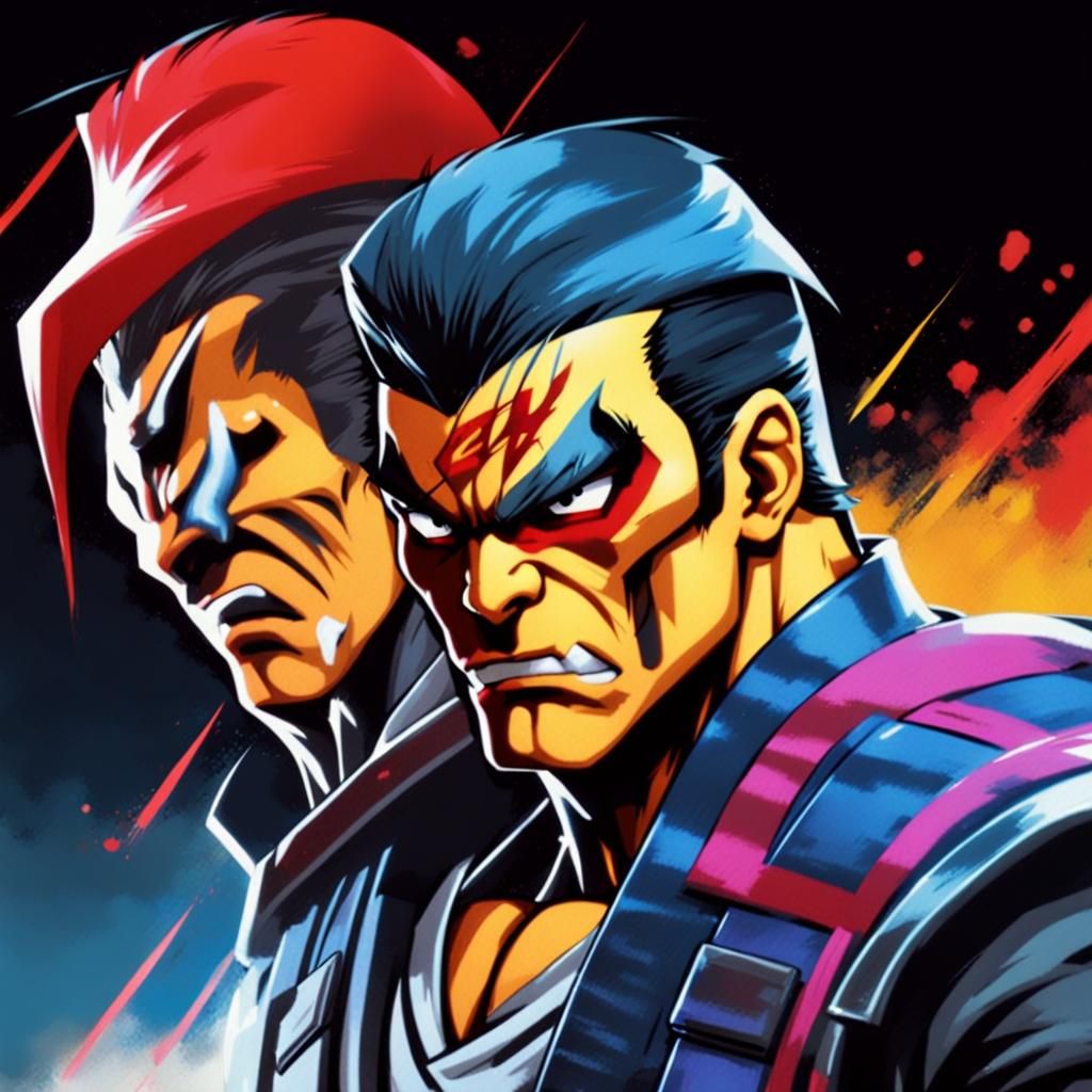 Psycho Boss in Suit: Cel-Shaded Anime Manga