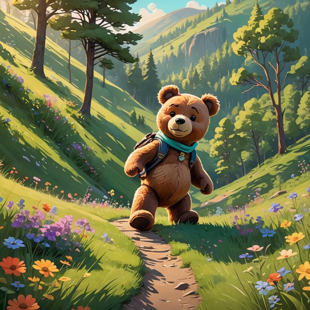 The bear went over the mountain to see what he could see and...