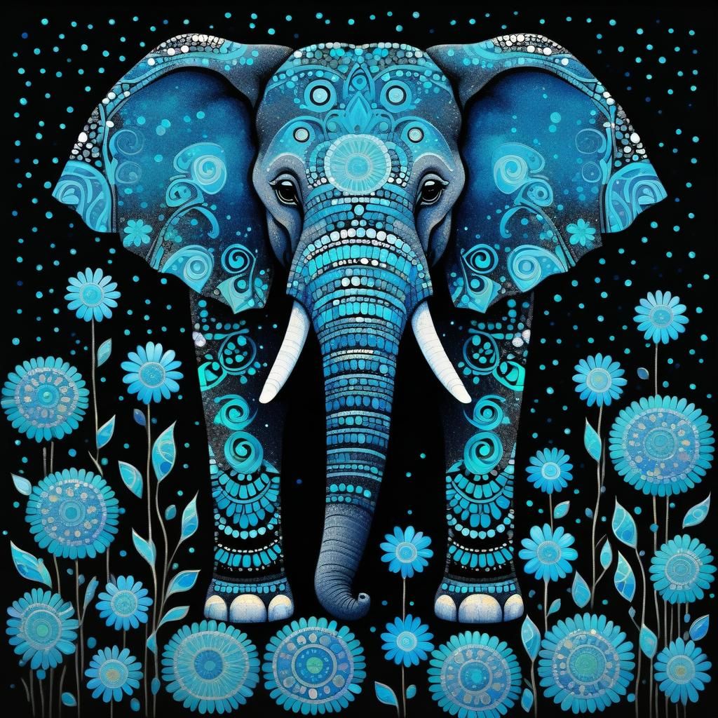 Blue elephant