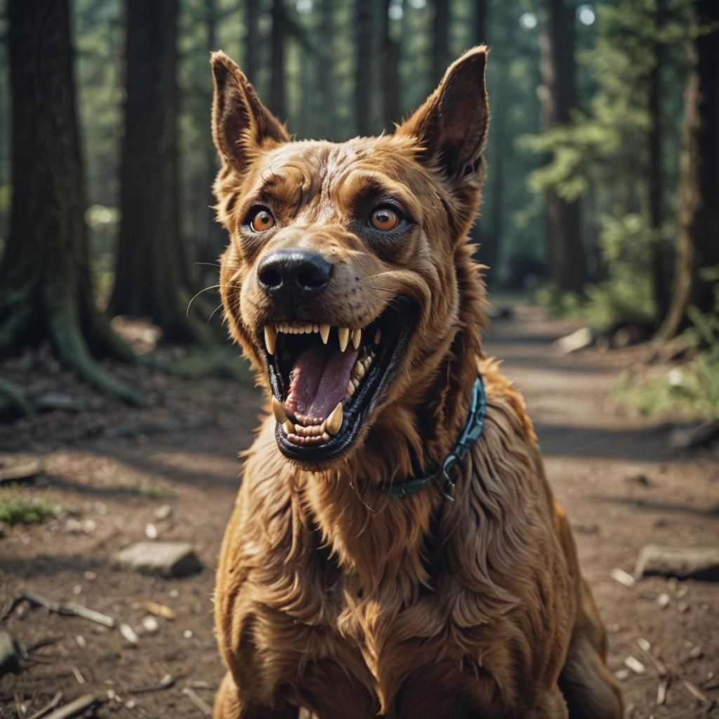 Horror Scooby Doo: Rabid Dog in Cinematic Still