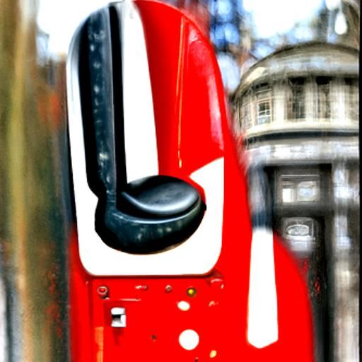 London Telephone Booth Macro Photo