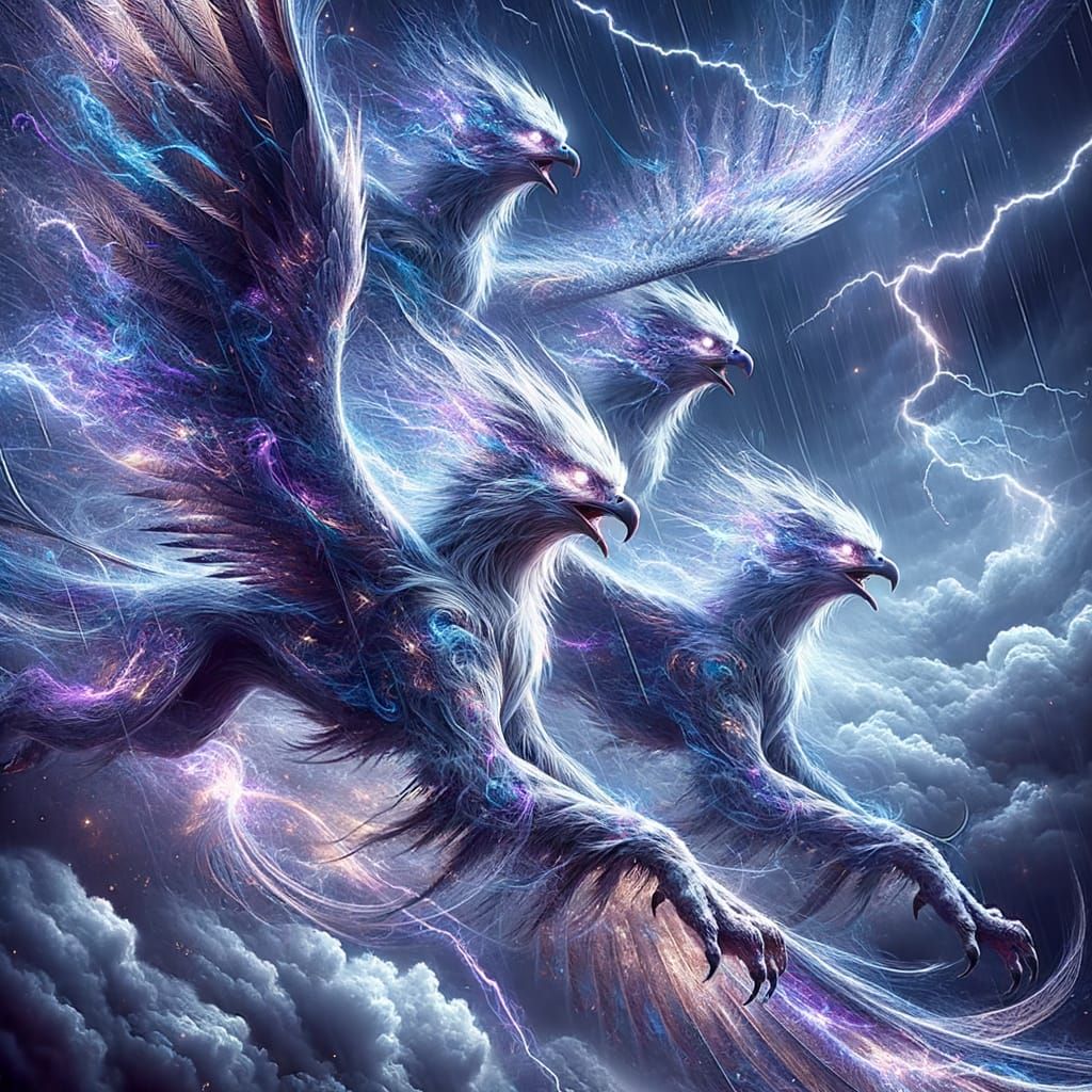 Spectral Griffins Soaring Through Stormy Skies
