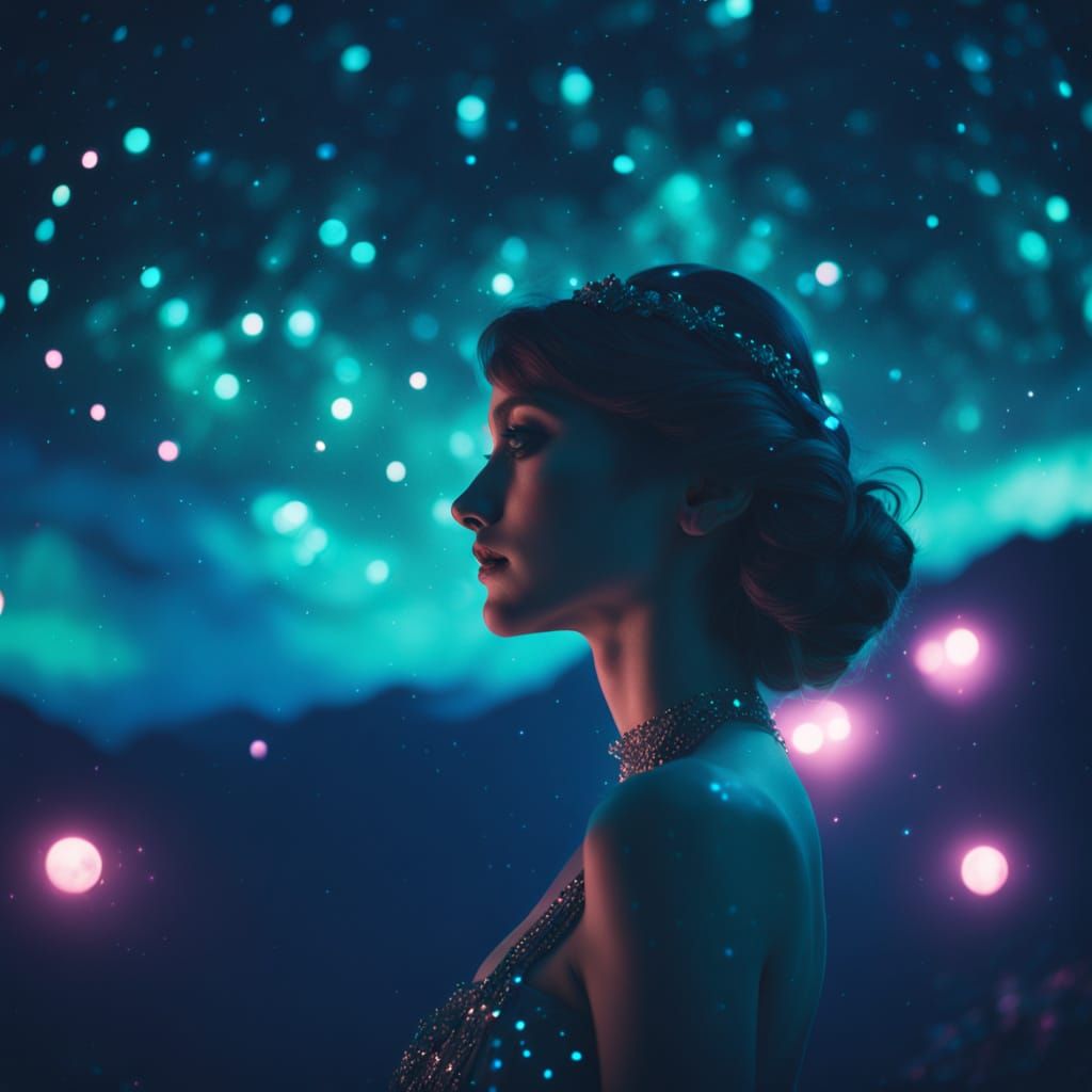 Celestial Beauty in Dark Fantasy Art