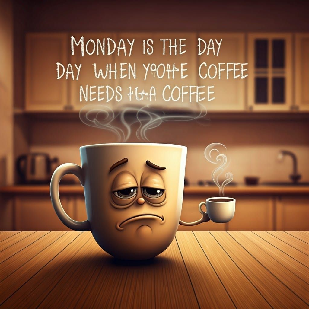Coffee Cup's Monday Morning Struggle