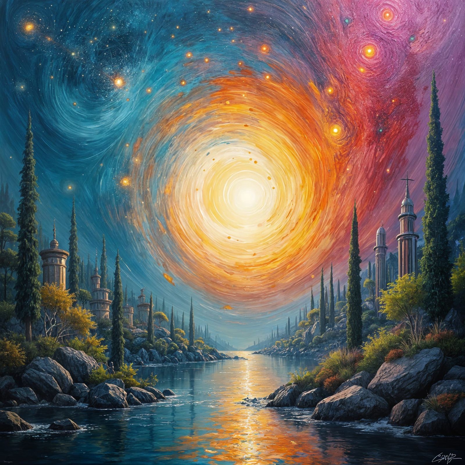 Abstract Expressionism: Infinite Chaos Landscape