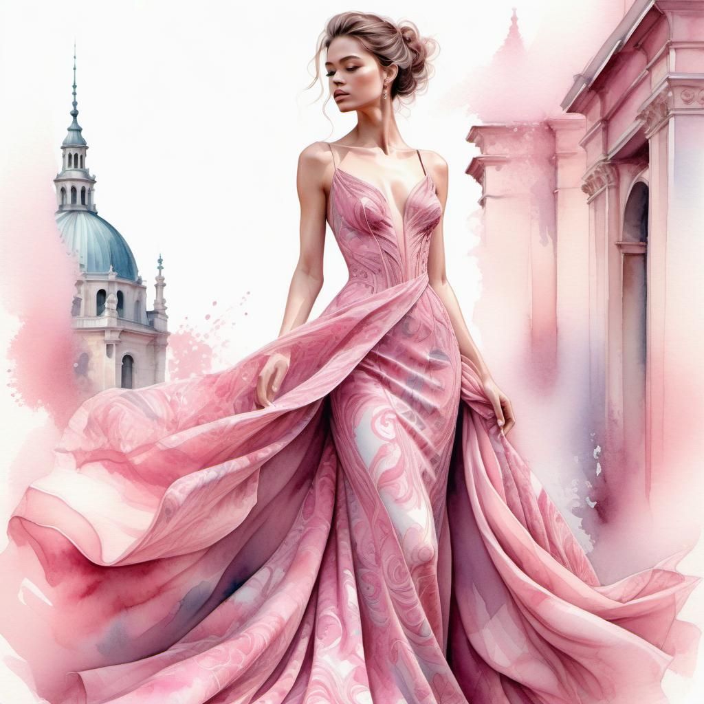 She Whispers in Cherry Blossom Silk