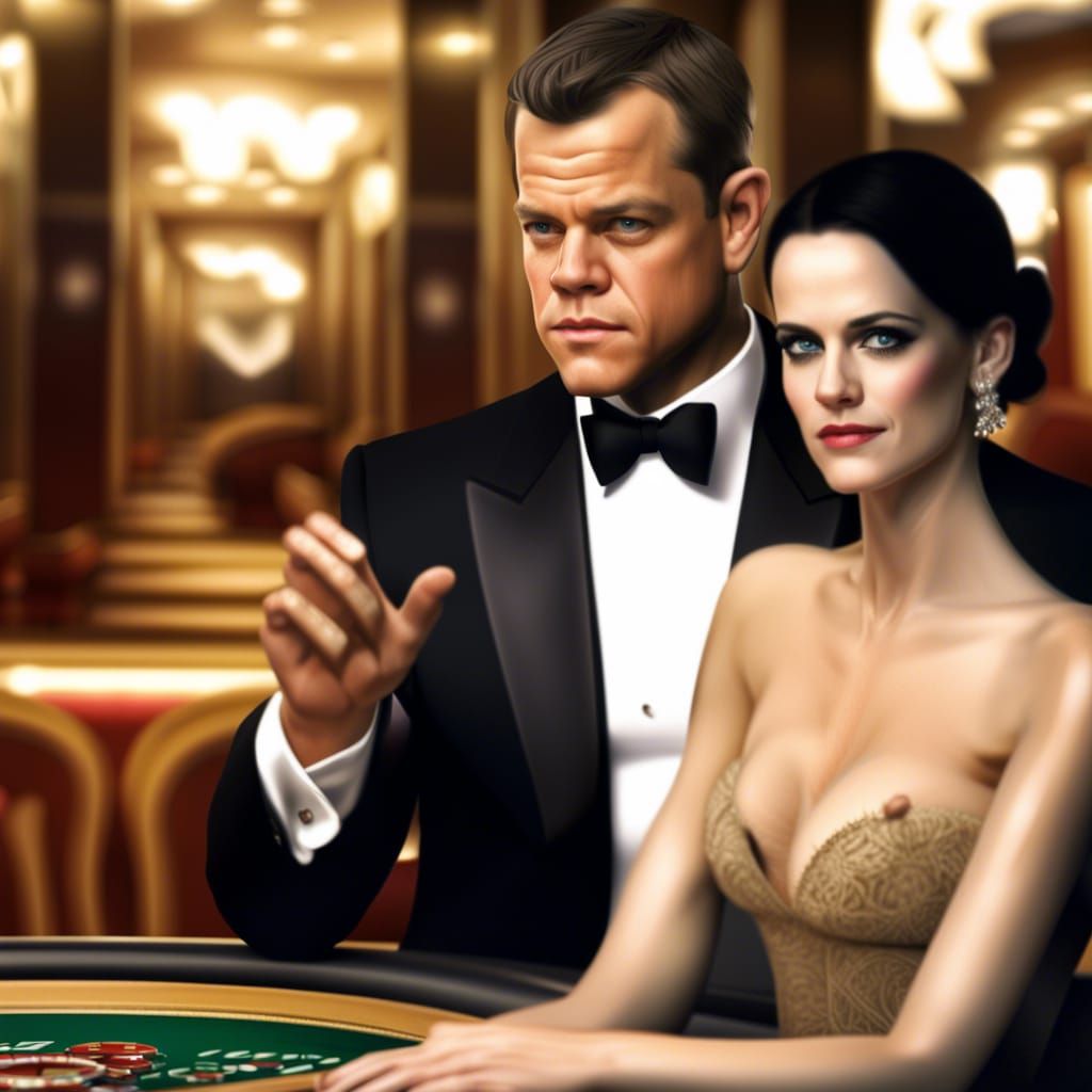 Matt Damon as James Bond in Casino