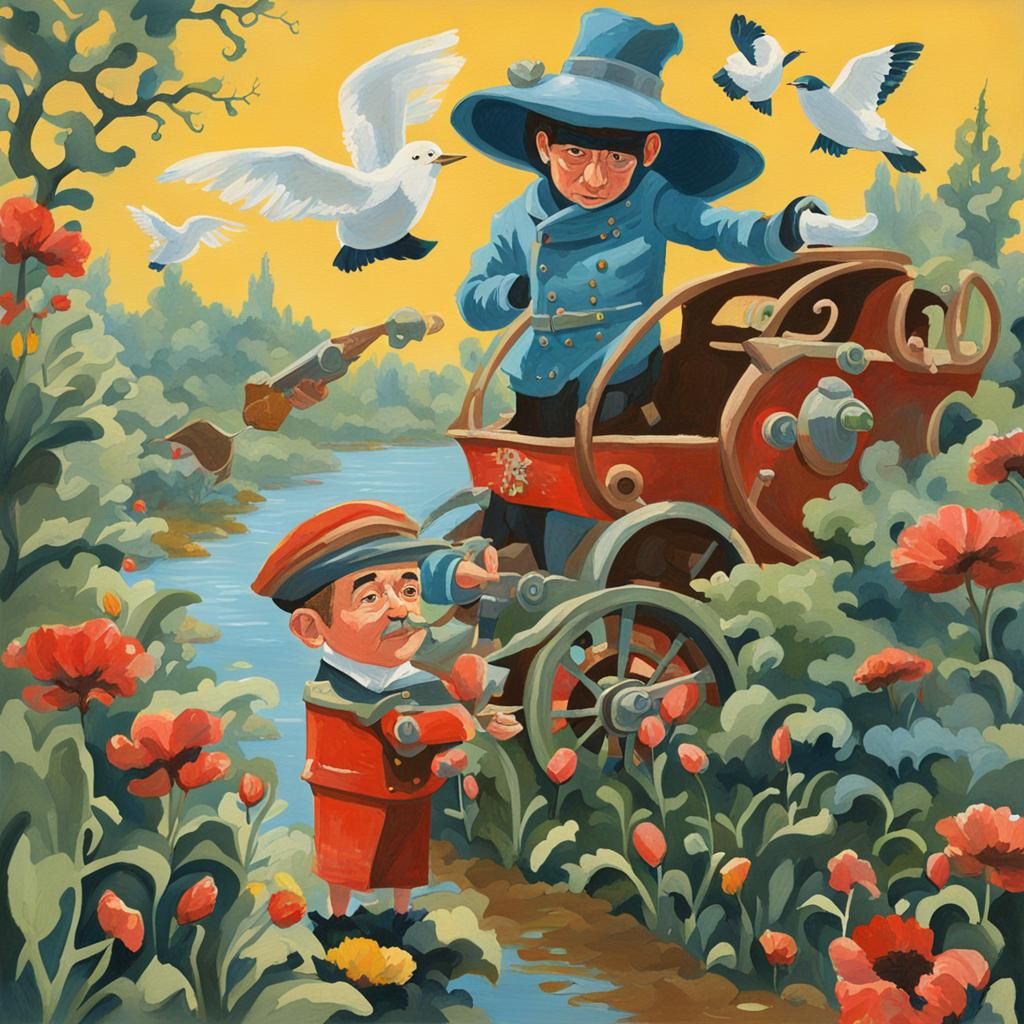 Gouache Painting: Hi-ho, Alas! And Also, Lackaday