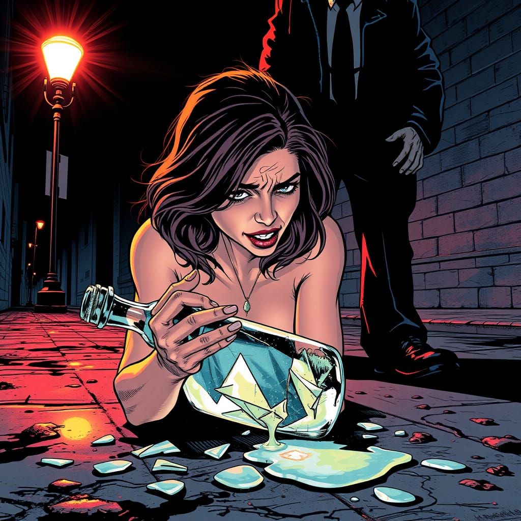 Heartbreak and Anger: Love Potion Bottle Smashed