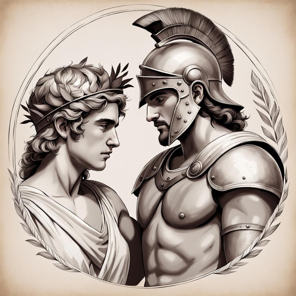 Achilles and Patroclus: A Classical Greek Sketch