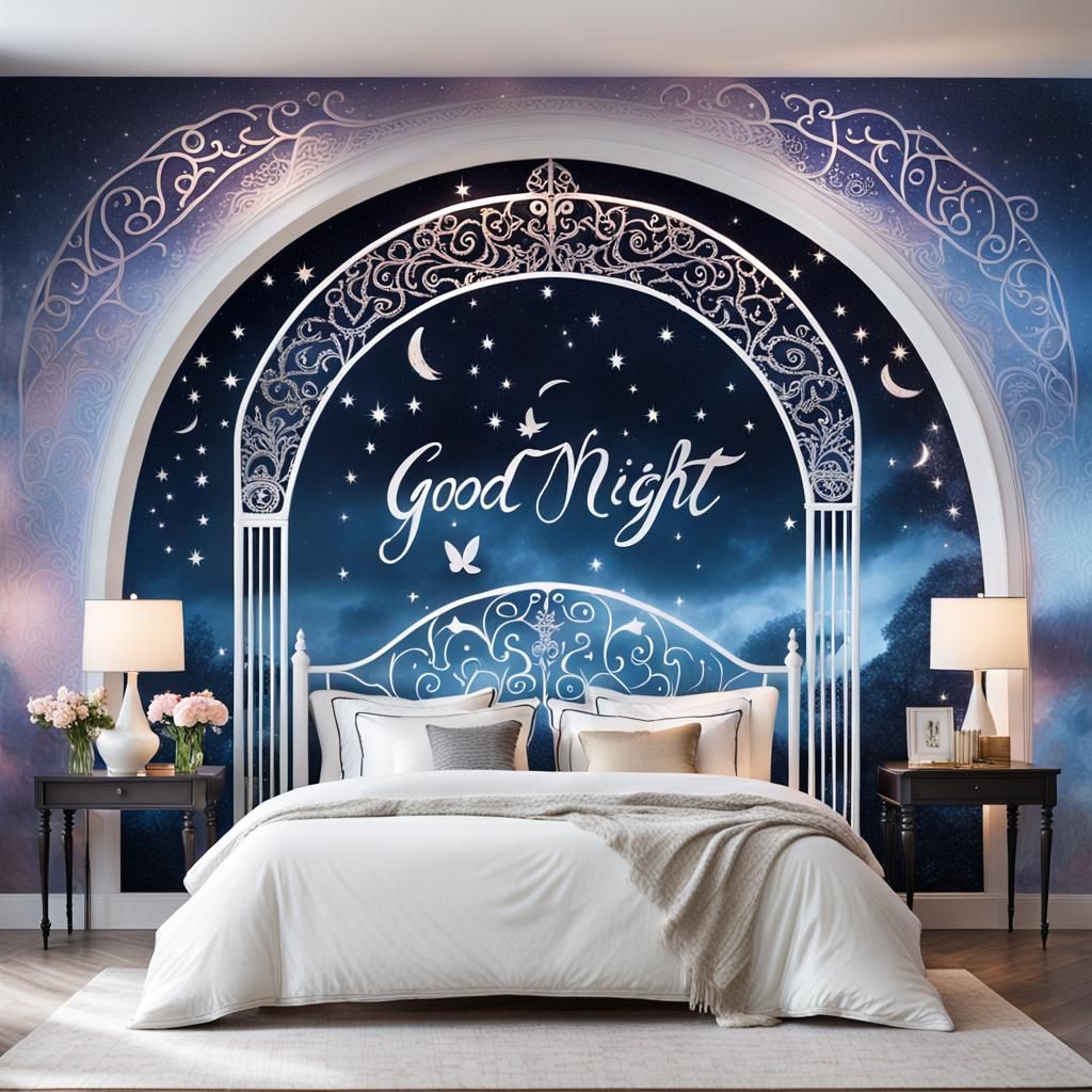 Ethereal Bedroom Mural Beckons to Mystical Realm