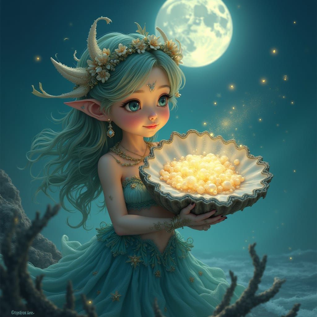 Magical Oyster Shell Reveals Glowing Pearls