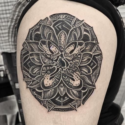 Art by Kat Von D, a portrait series of individuals, each sho...