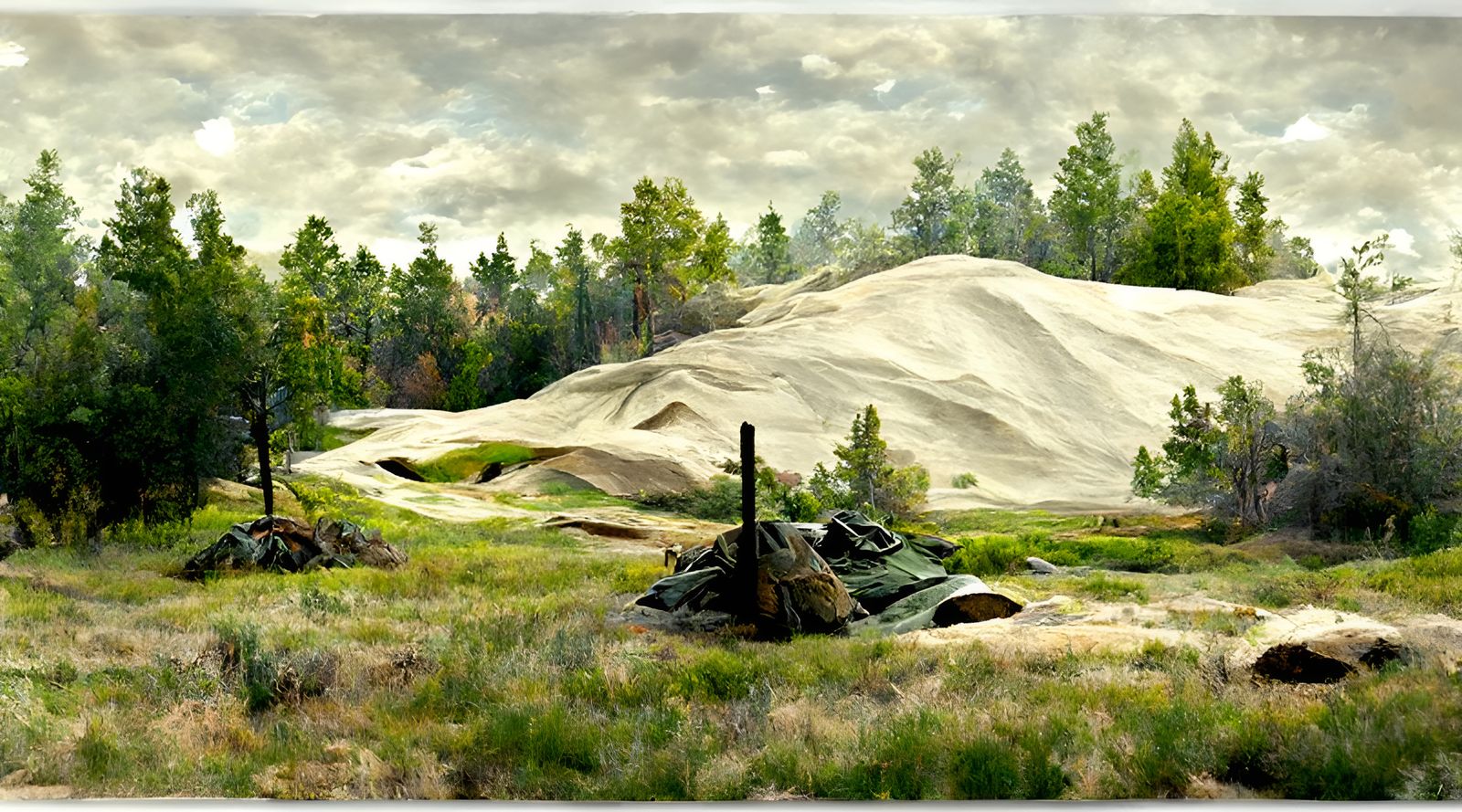 Foxhole Vista Landscape in Naturalistic Style
