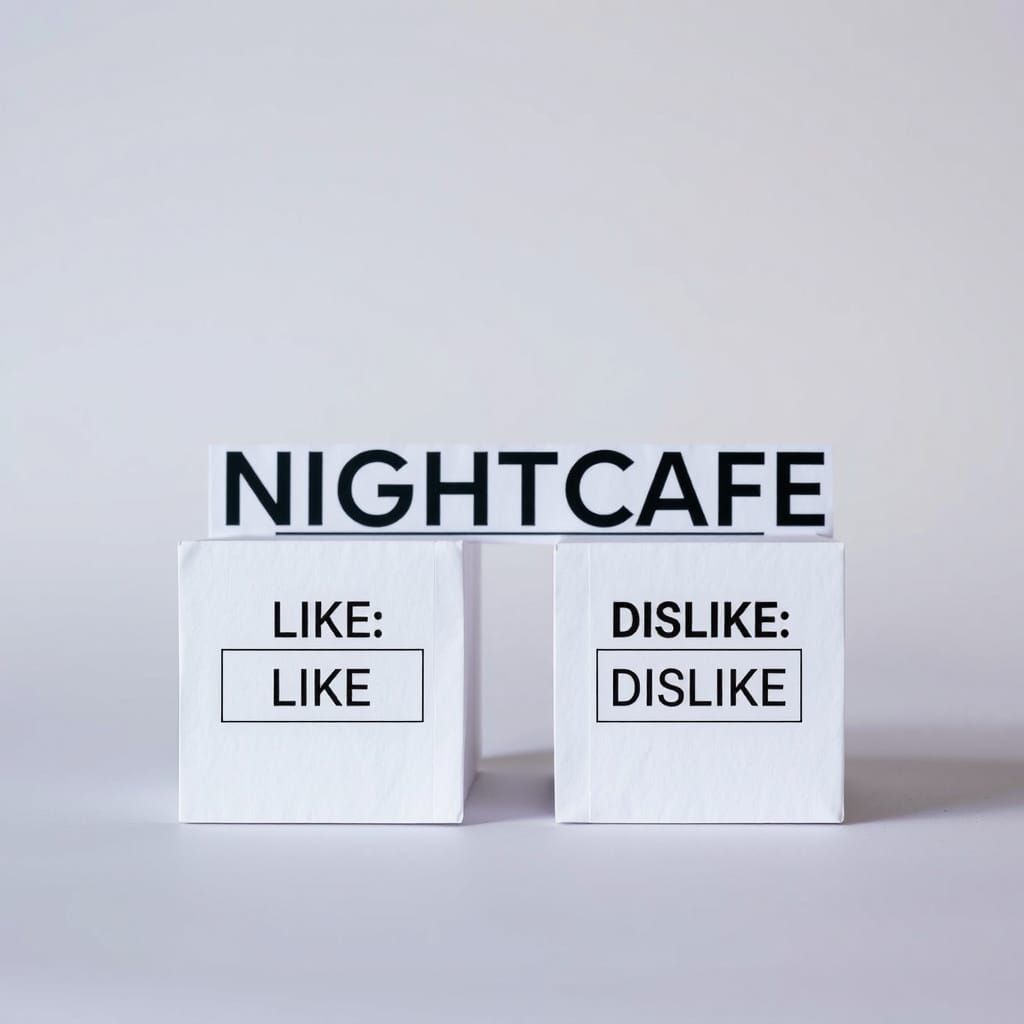 A Nightcafe Ballot in Origami Style
