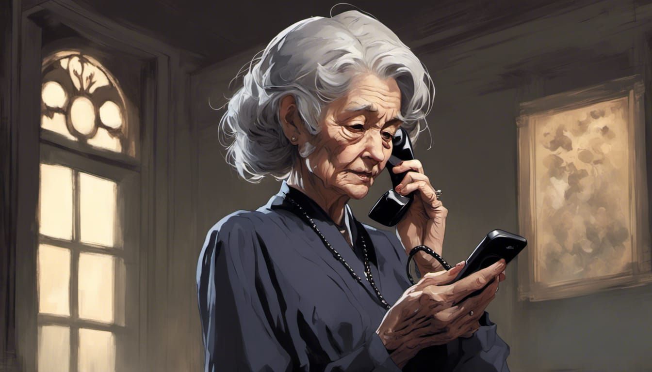 Epic Supernatural Anime: Lonely Woman on the Phone