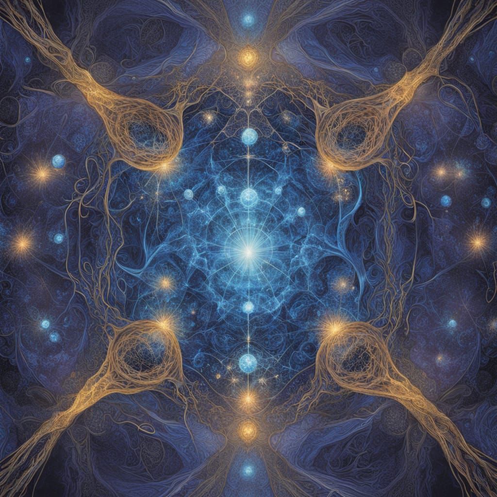 Cosmic Human Body Erupting into Galaxies and Voxels