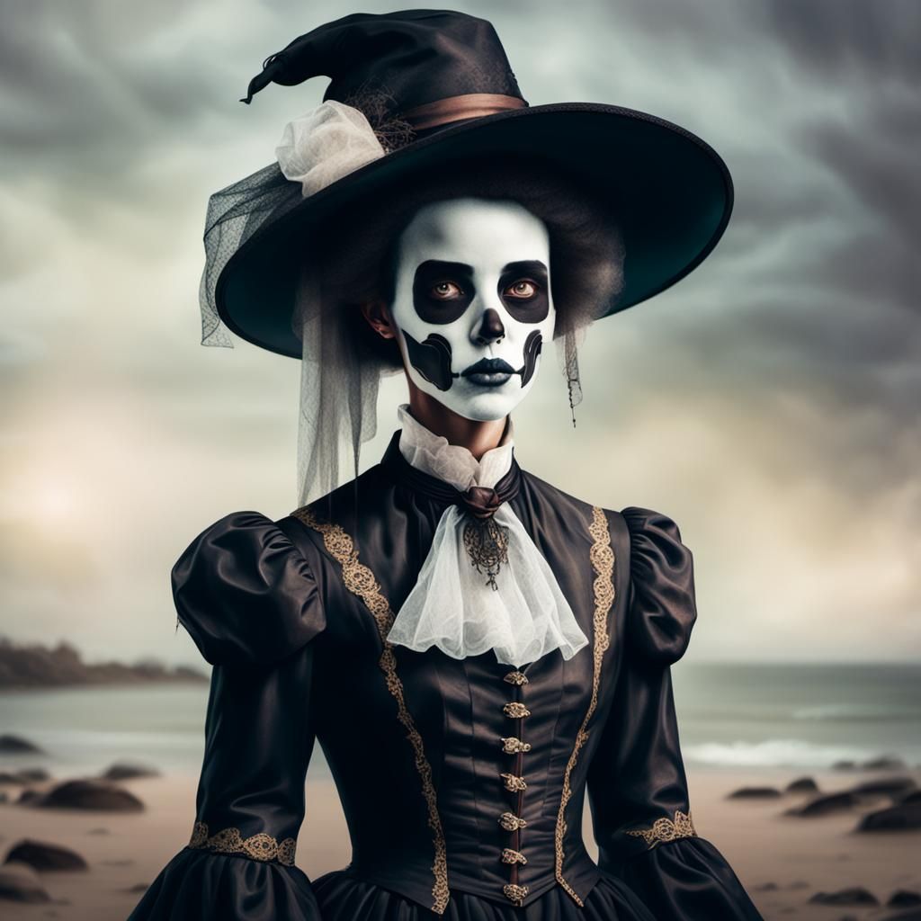 Ethereal Ghost Portrait in Soft Focus