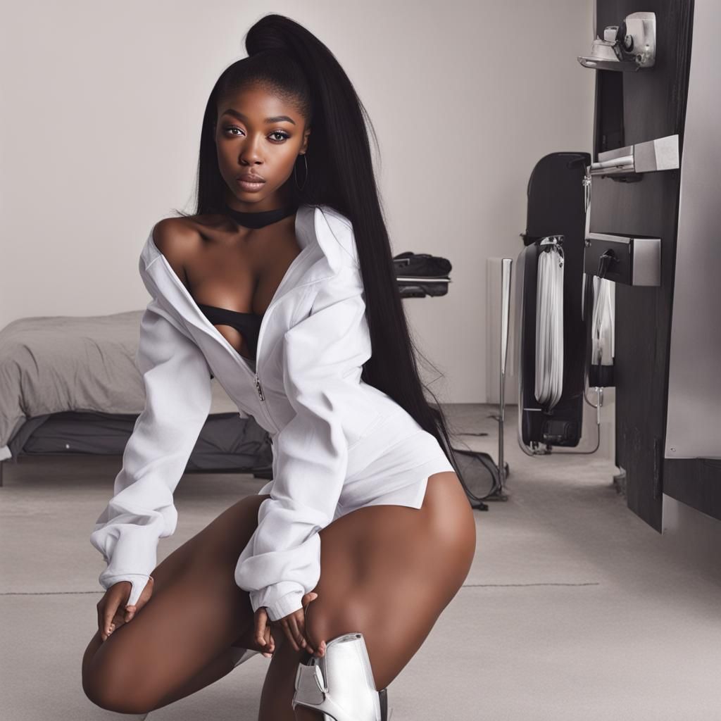 Stylized AI Image of a 'Baddie'