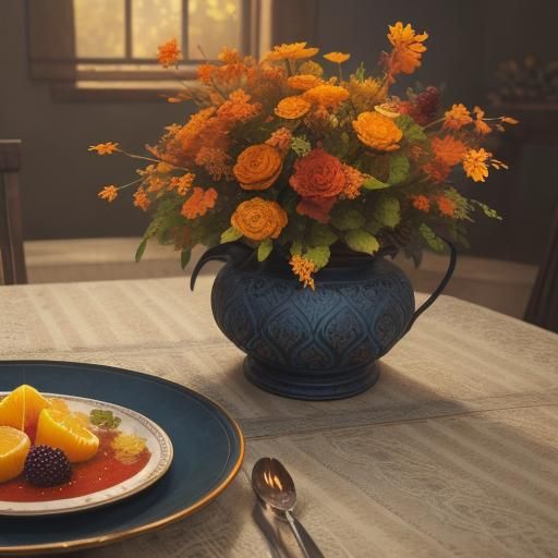 Autumn Fruits Still Life: Fantasy Concept Art
