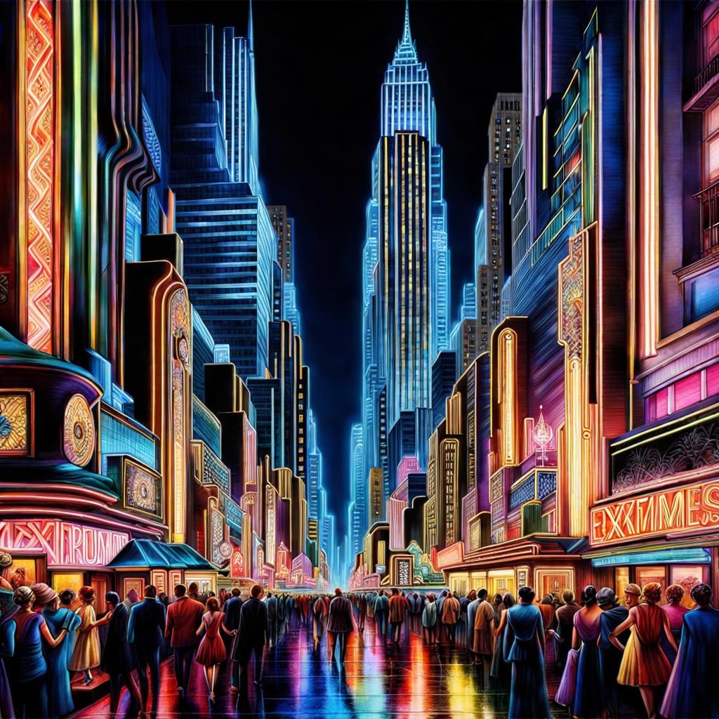 Neon Nights Streetscape