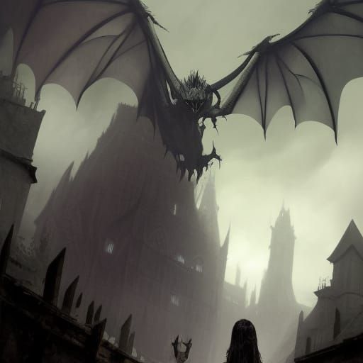 Sinister Gothic Dragon Artwork