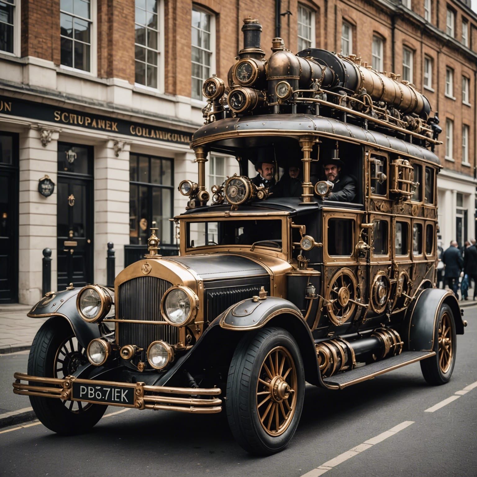 Steampunk Stretched Limousine with Chauffeur in London