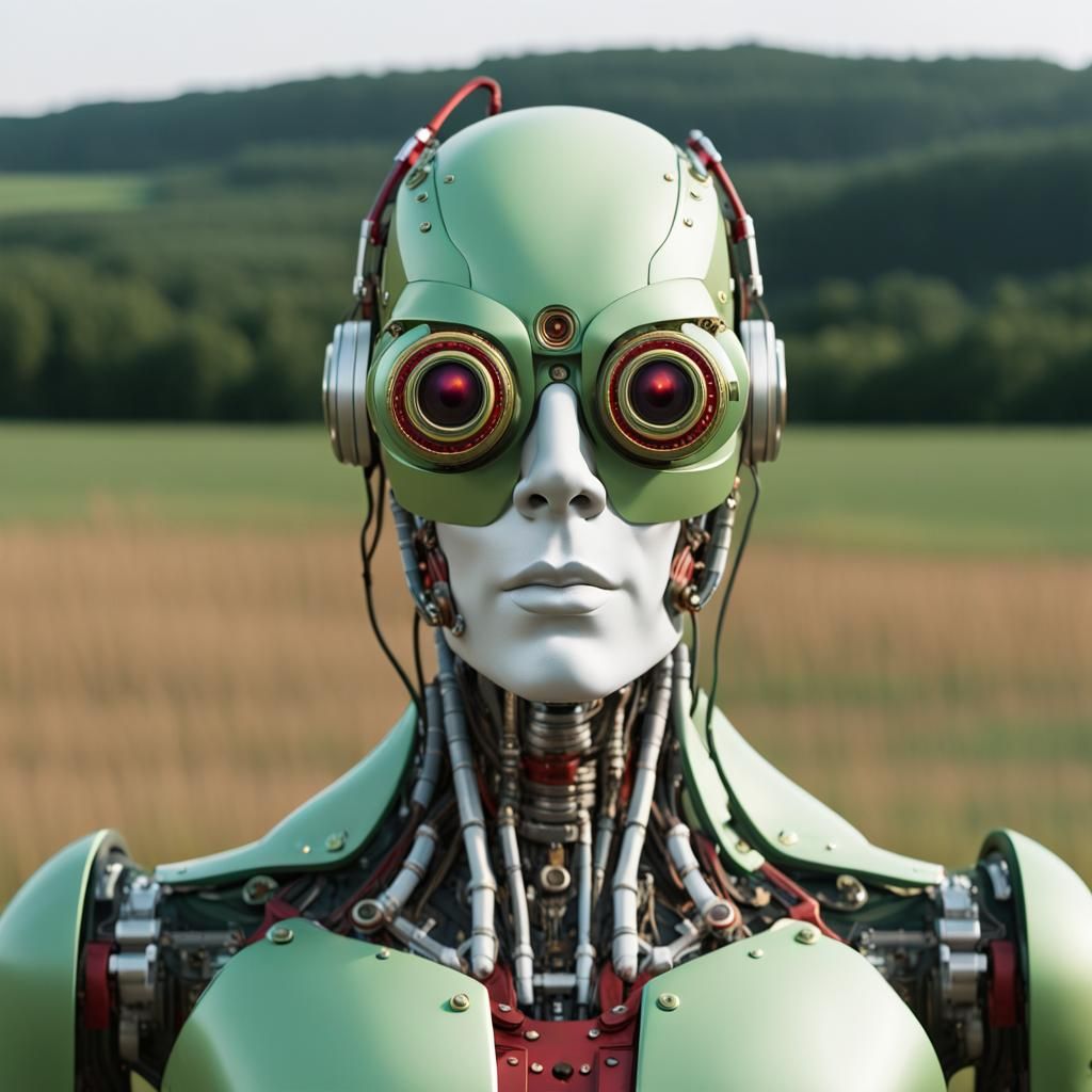 Cyborg Eyes Emerge on Spectral Battlefield