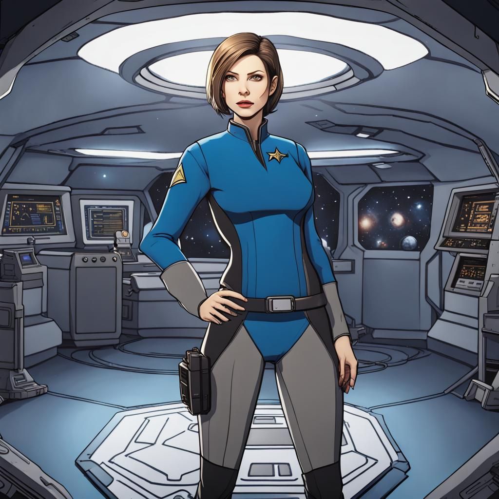 Jill Valentine as Star Trek Space Explorer