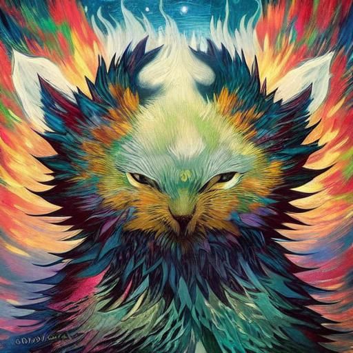 Mythological Moon in Patchwork: A Luminist Illustration