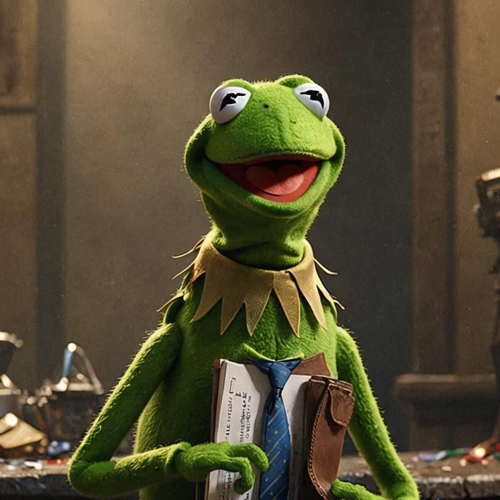 Kermit the Frog's Nervous Breakdown: Artstation Style