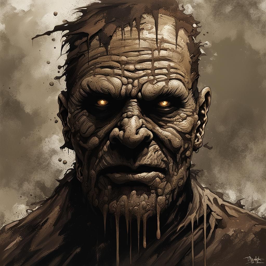 Sinister Mud Man by Rutkowski