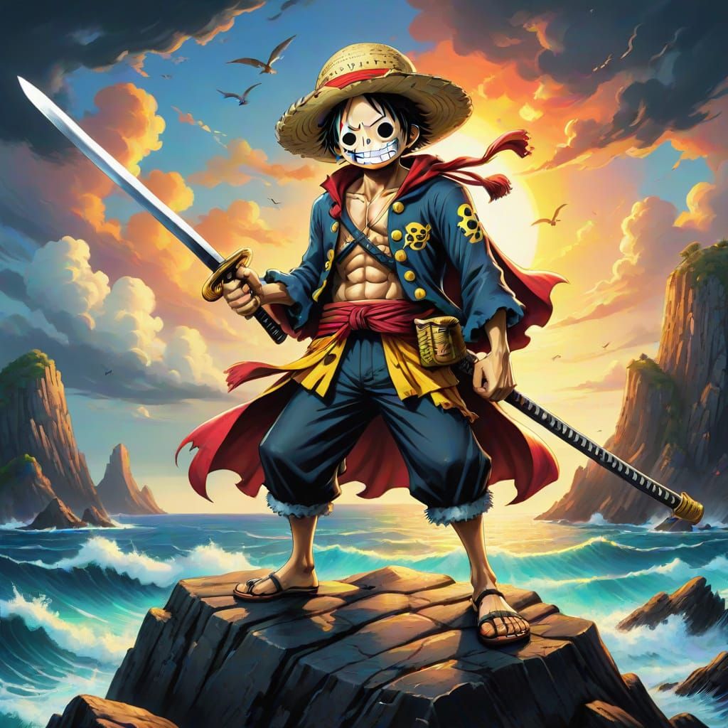 Anime Style Animal Warrior with Katana