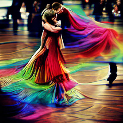 Romantic Couple Dancing Under the Stars