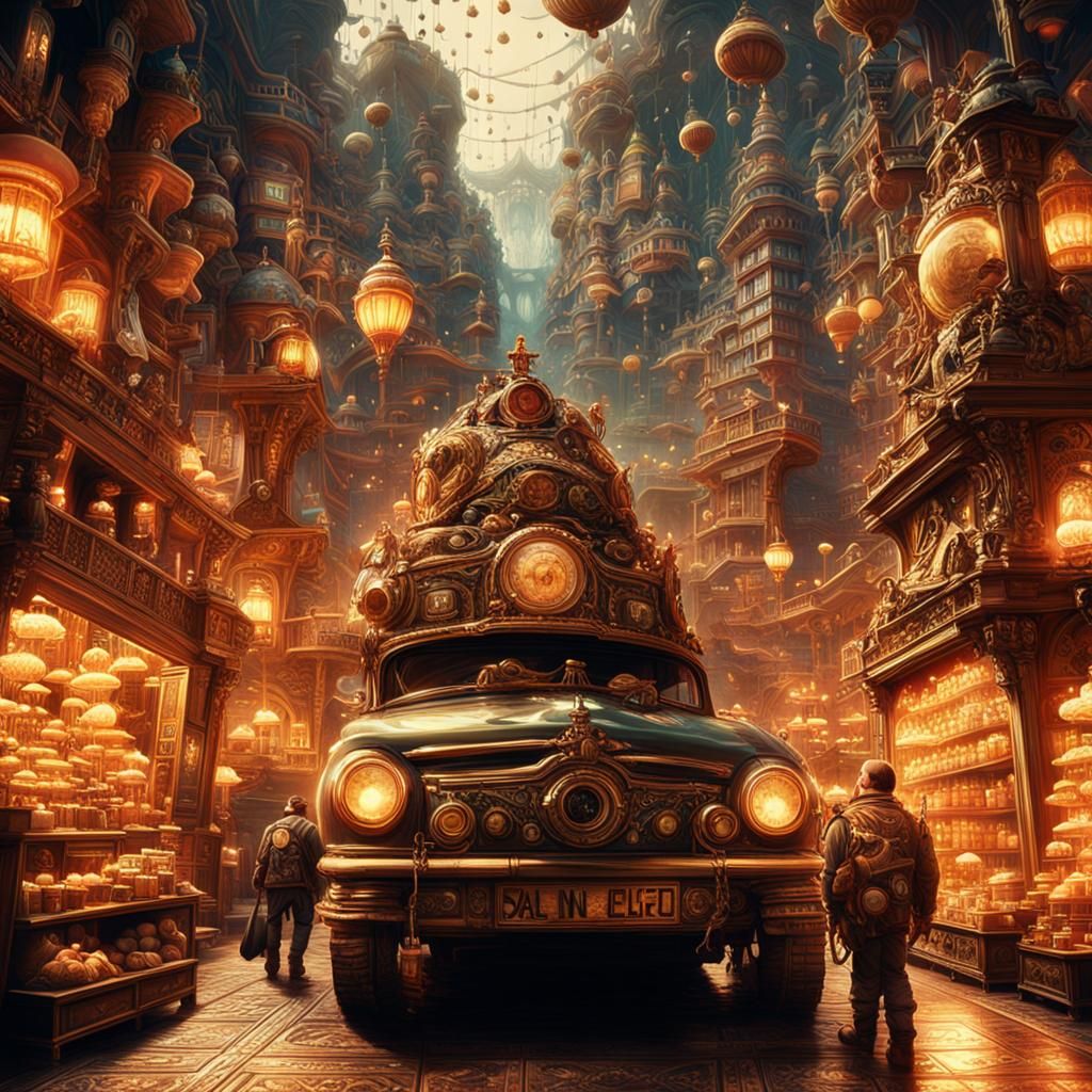 Epic Maximalist Digital Matte Painting