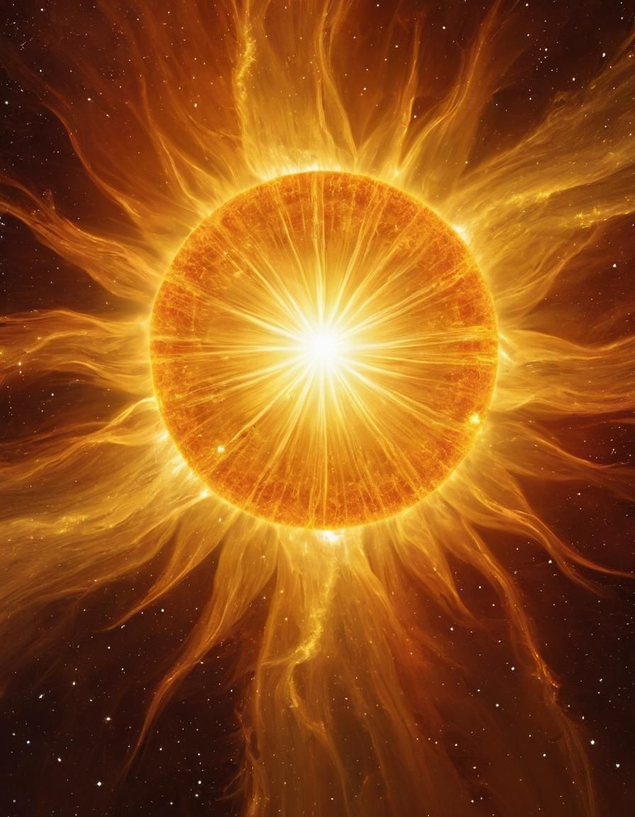 Abstract Sun Ignites the Universe