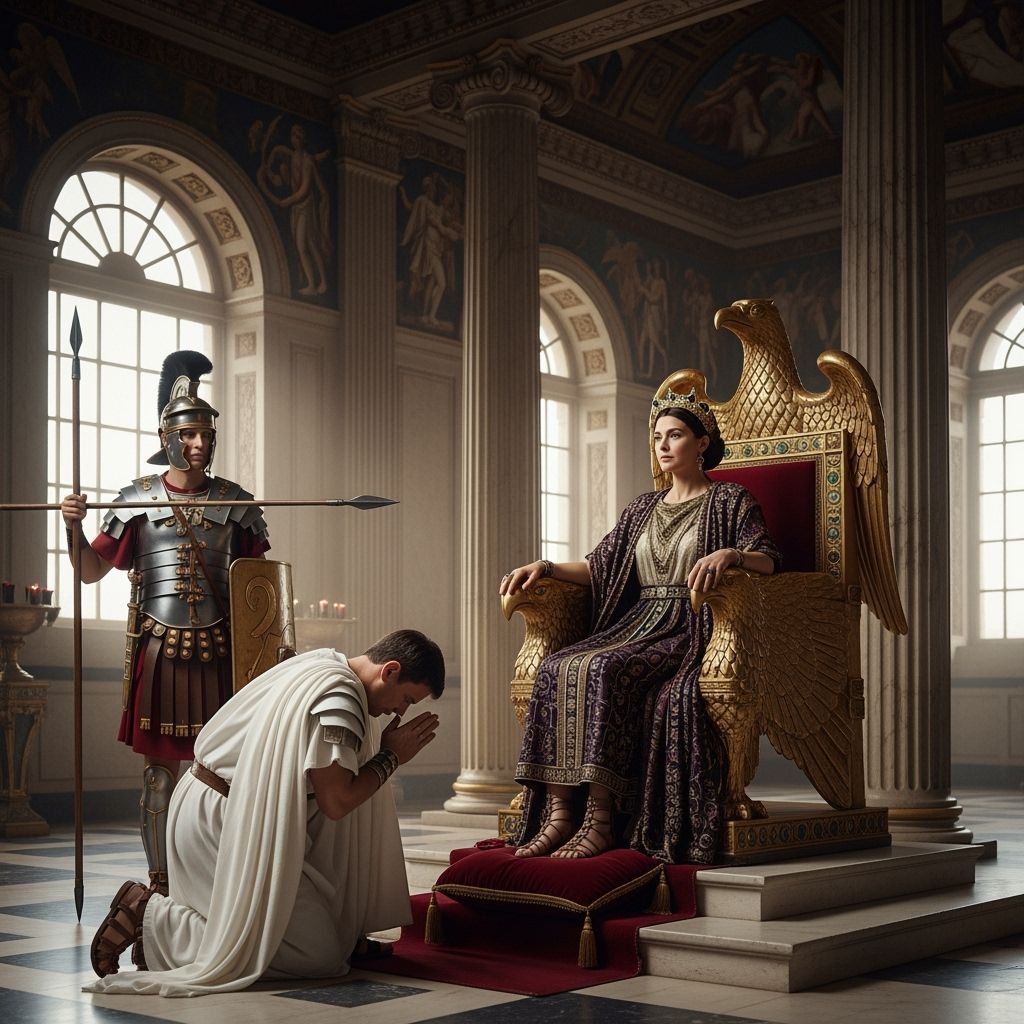 Empress Messalina on Emerald Eagle Throne