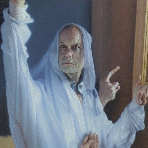 Scary Scene as Oil Painting by James Gurney