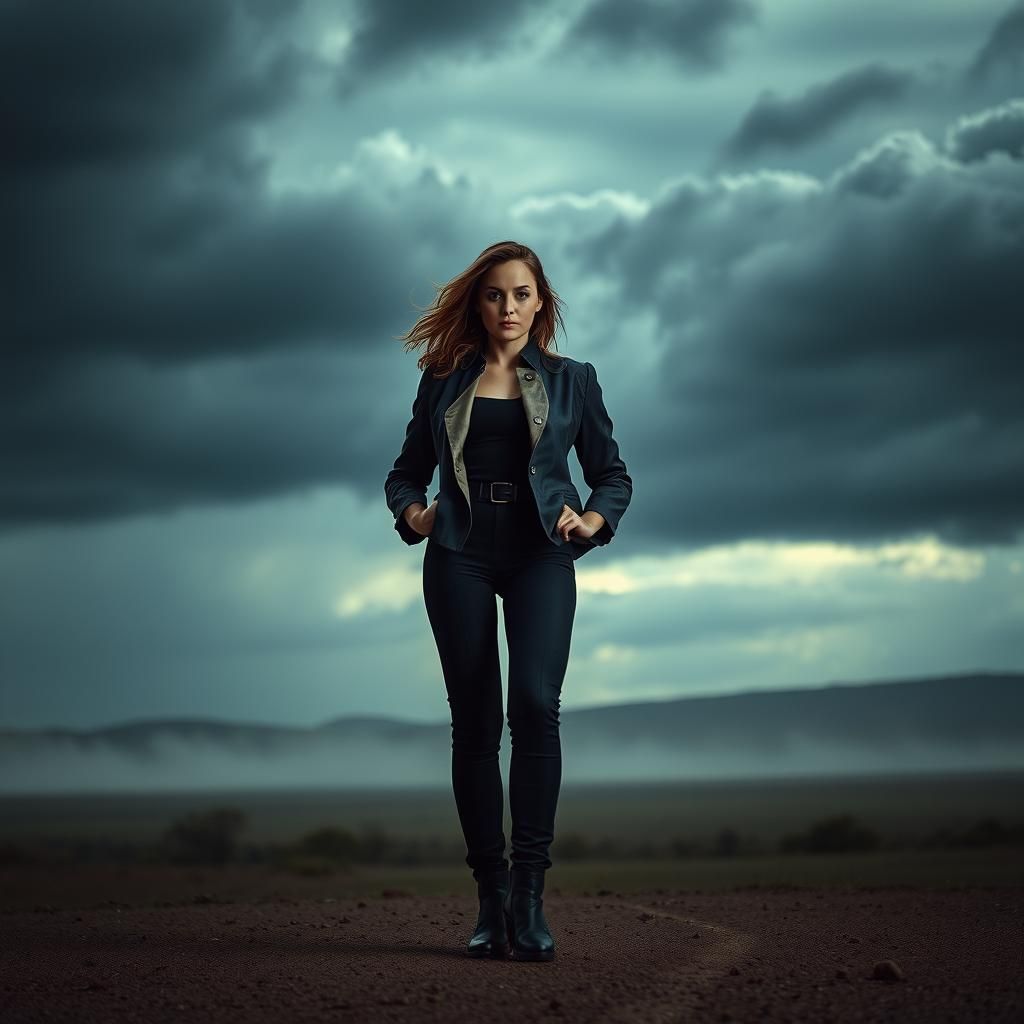 Heroic Emma in Cinematic Stormscape