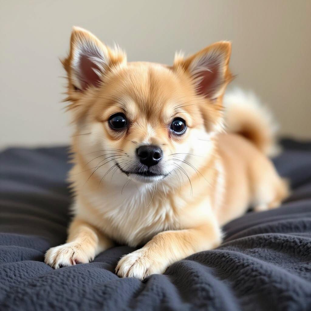 Adorable Light Tan Chihuahua Portrait