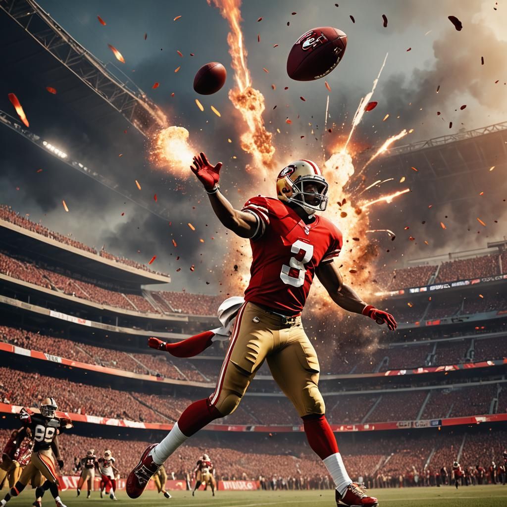 Nuclear Football Explosion in Greg Rutkowski Style
