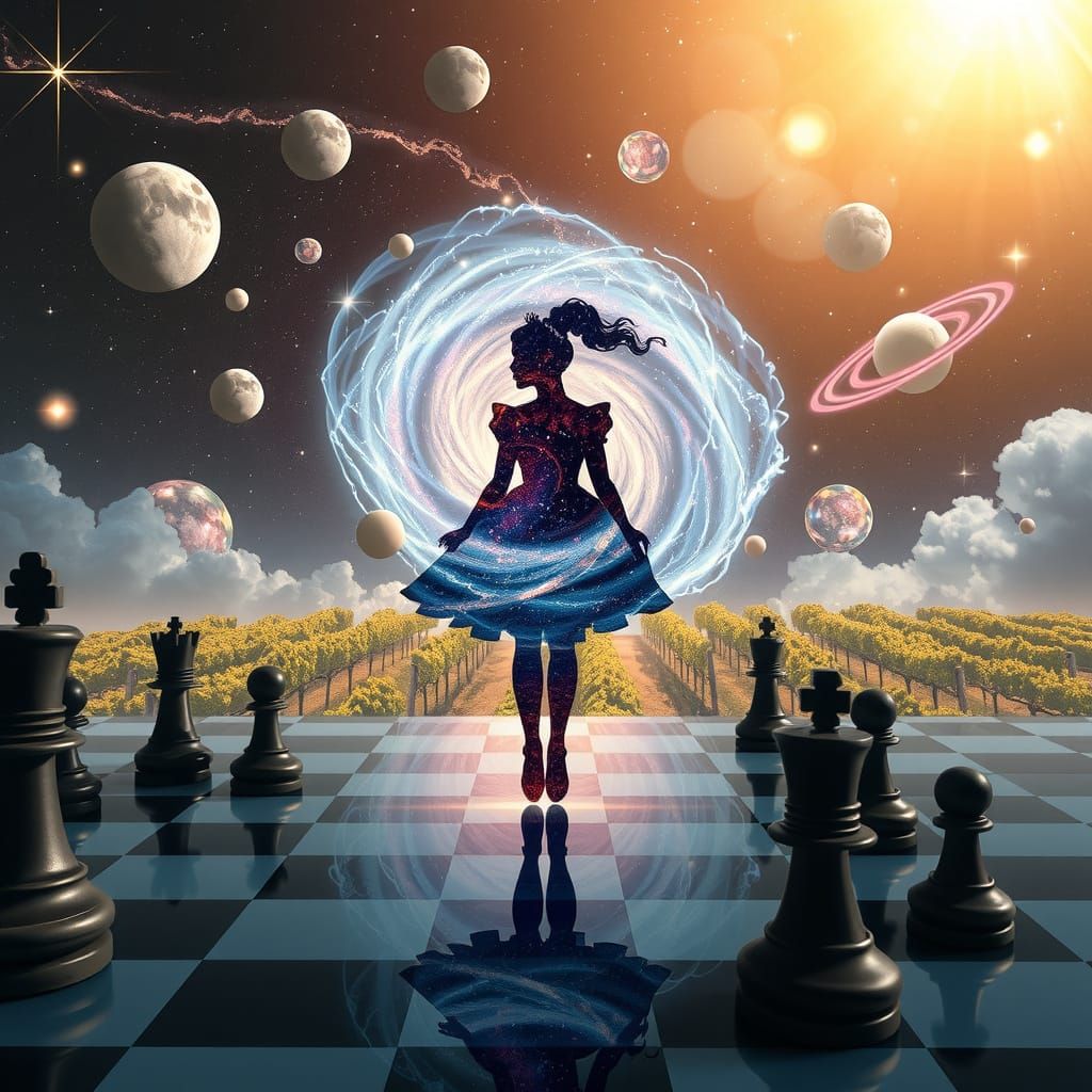 The Queen of Wonderland in a Swirling Galaxy
