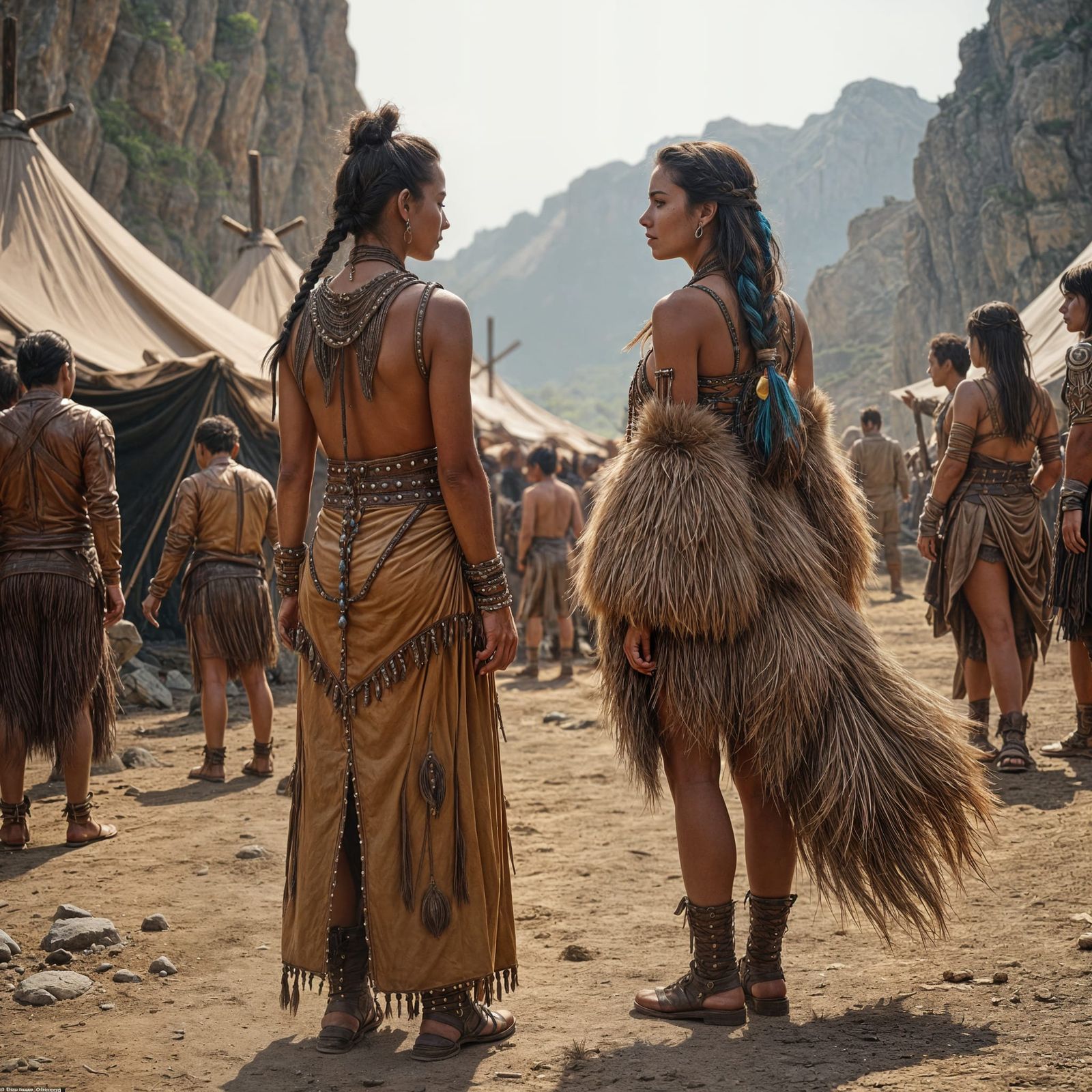 Nova and Spark in Prehistoric Clan Setting