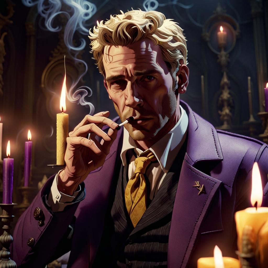John Constantine in Dark Fantasy Art