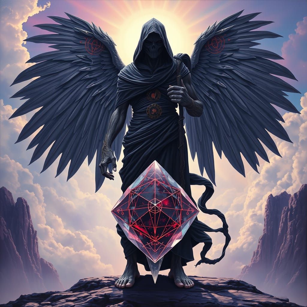 Majestic Supernal Deity Radiates Divine Power