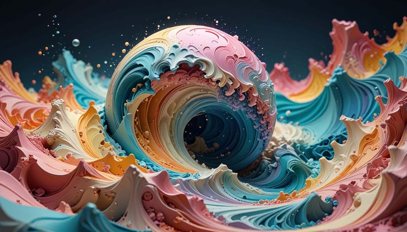 Heart Sphere Reveals Family in Surreal Cubist Collage