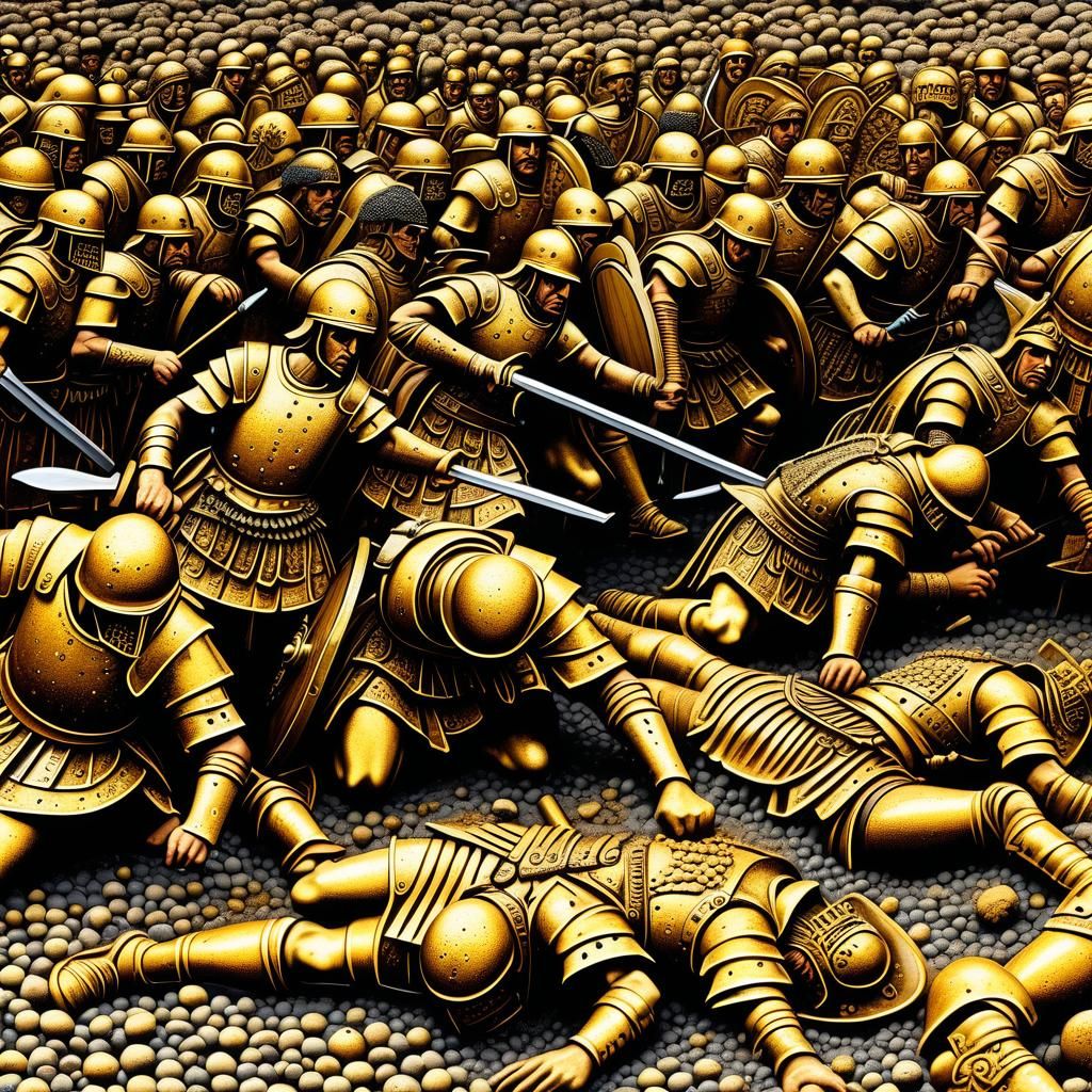 Golden Centauress Wreaks Havoc on Roman Legion