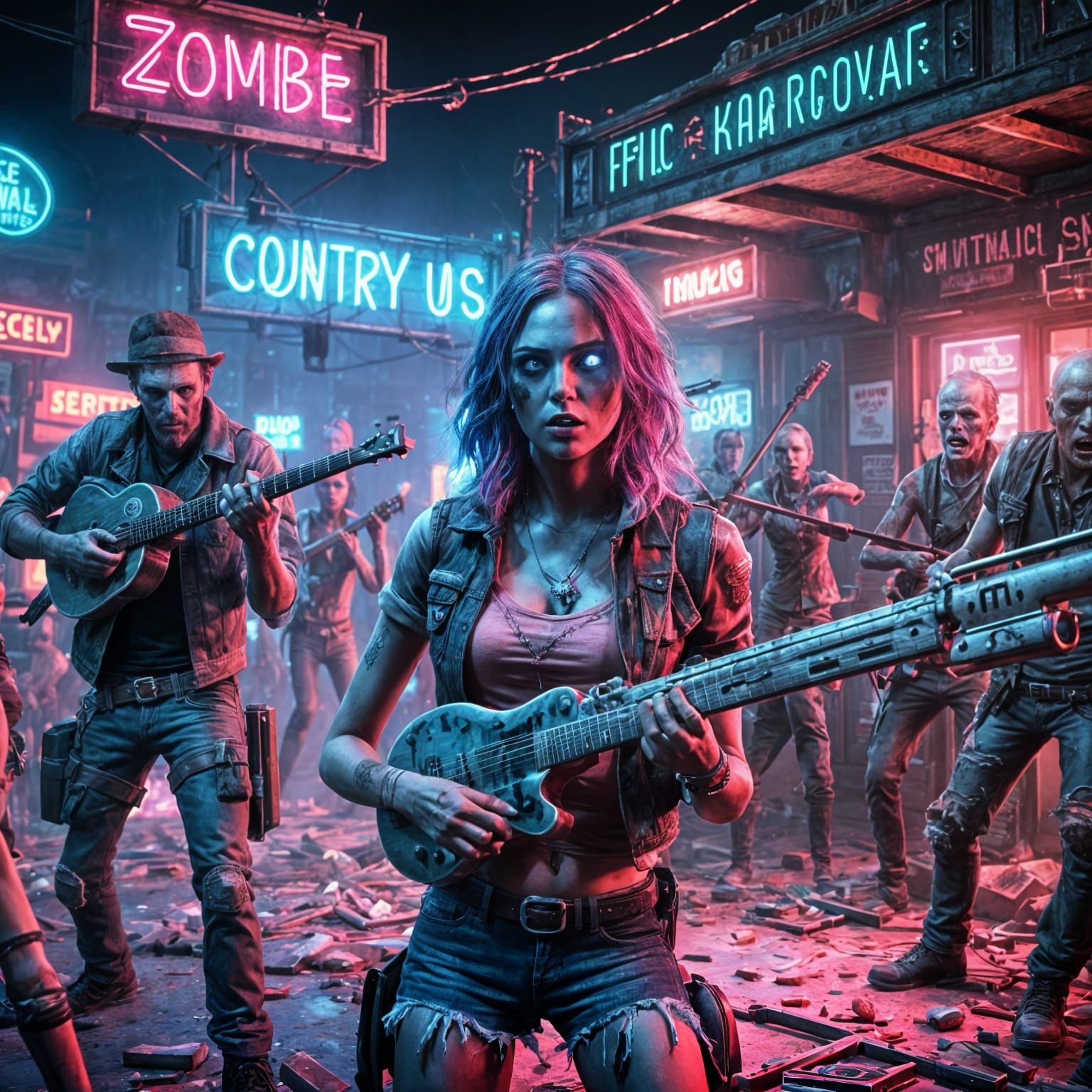 Nashville Zombie Outbreak at Country Music Bar