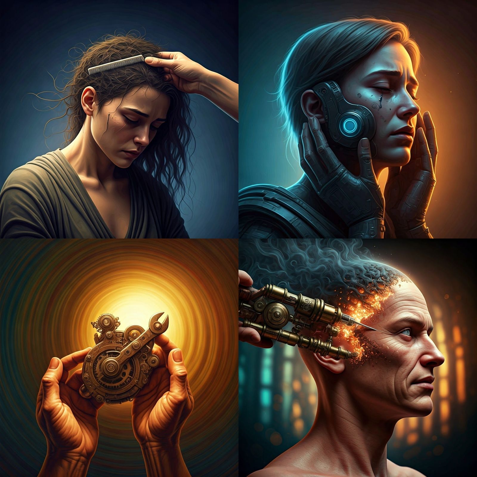 Removing Depression: A Hyperrealistic Concept Art