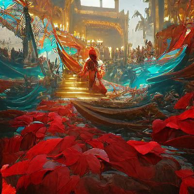 Parting of the Red Sea: Hyperdetailed Concept Art